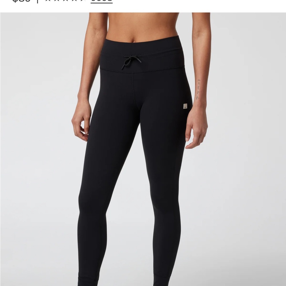 Vuori Women's Black High-Waisted Leggings LONG